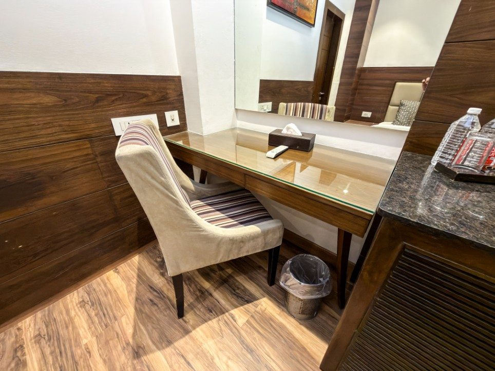 Guest corridor at Hotel Sawera Grand, Amritsar